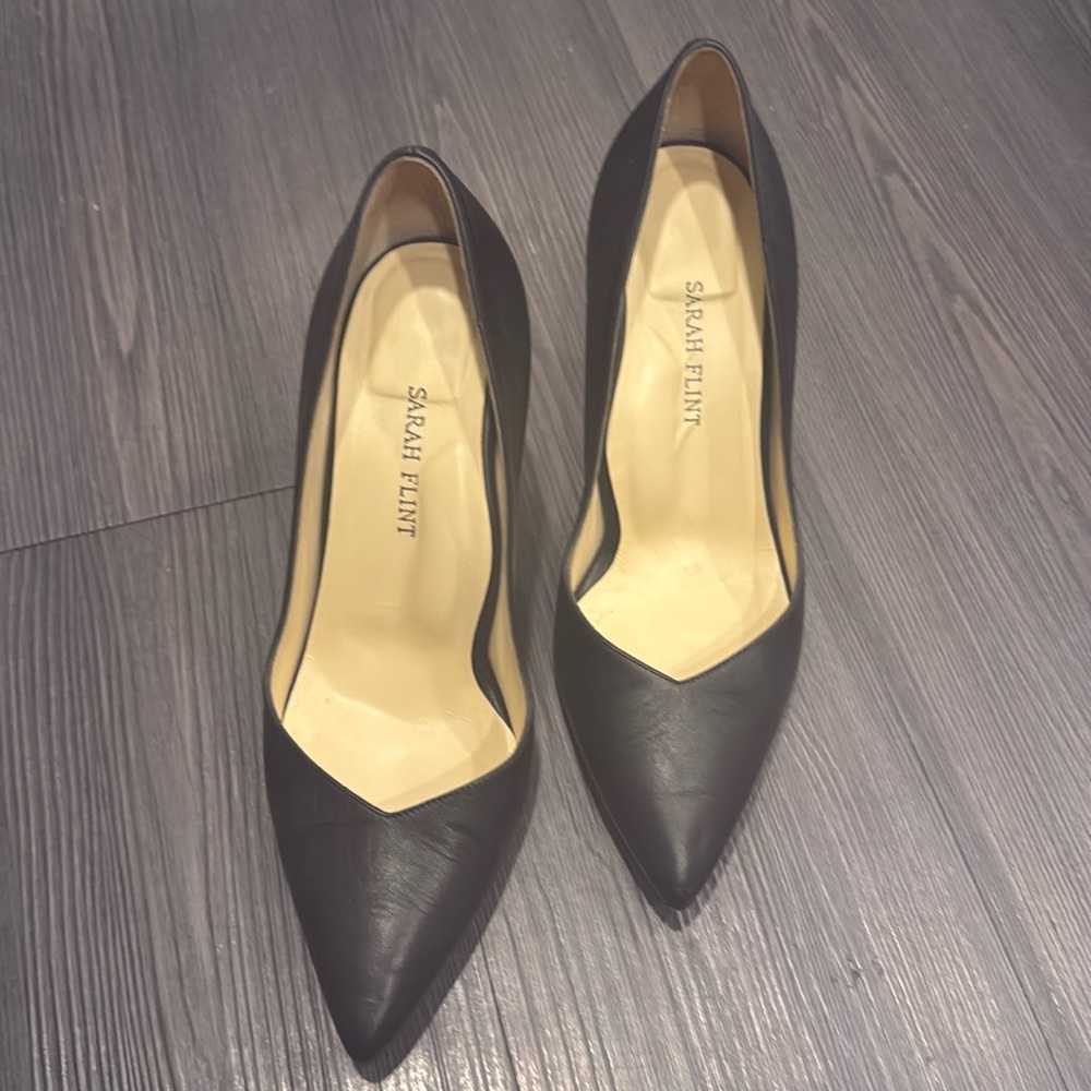 Authentic Sarah Flint luxury the perfect pump heels black leather - comf…